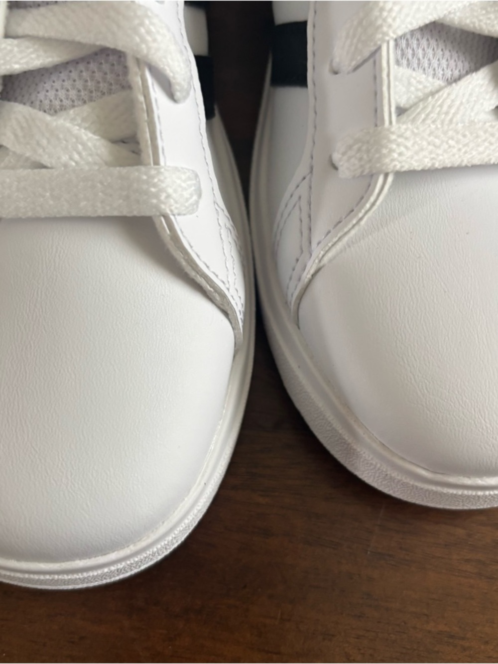 adidas White and Black Low-Top Sneakers - Picture 3 of 9